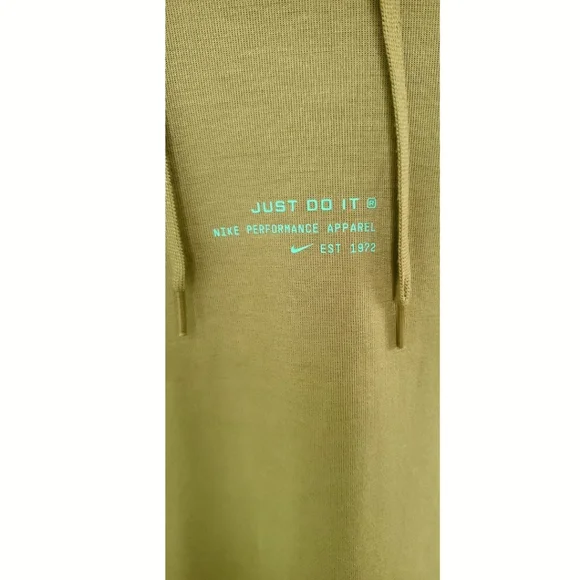 Nike Dri-Fit Pull Over Hoodie Sweatshirt Green DV7994-378 Mens Size Large - Picture 3 of 7